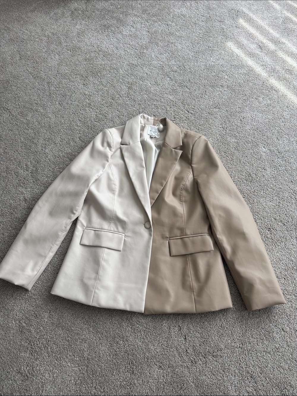 Leather blazer